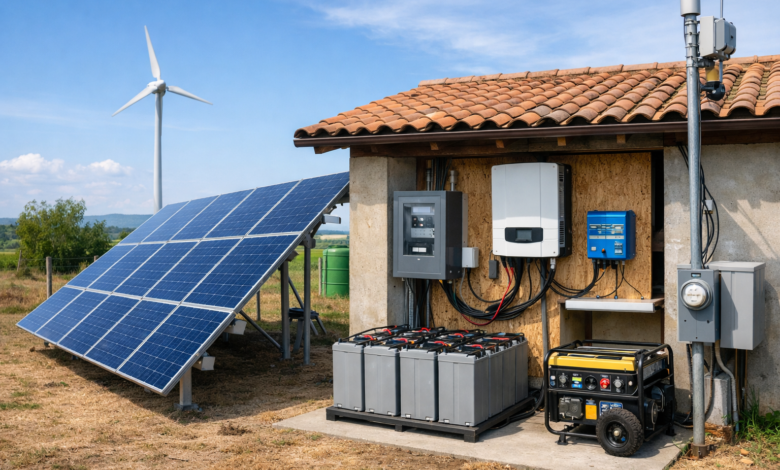 Qué componentes tiene una instalación solar