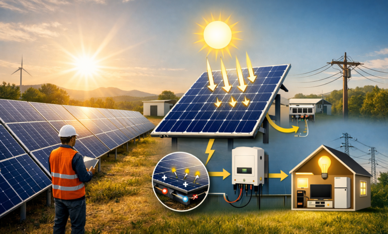 Qué es la energía solar fotovoltaica y cómo funciona