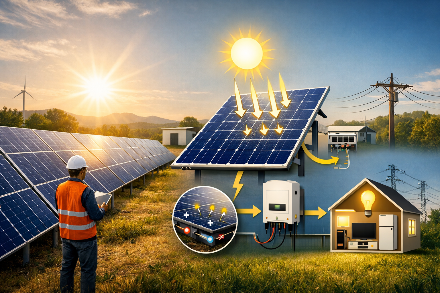 Qué es la energía solar fotovoltaica y cómo funciona