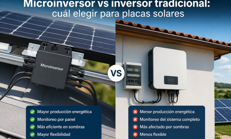 Microinversor vs inversor tradicional - cuál elegir para placas solares