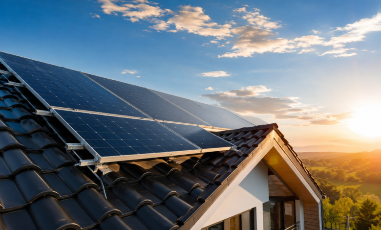 Precio de placas solares con estructura para tejado inclinado