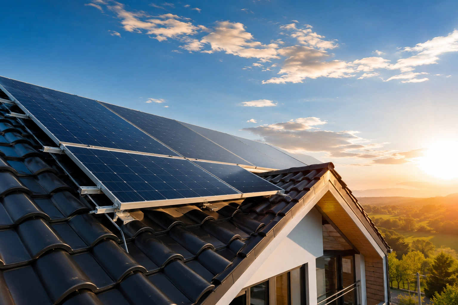 Precio de placas solares con estructura para tejado inclinado