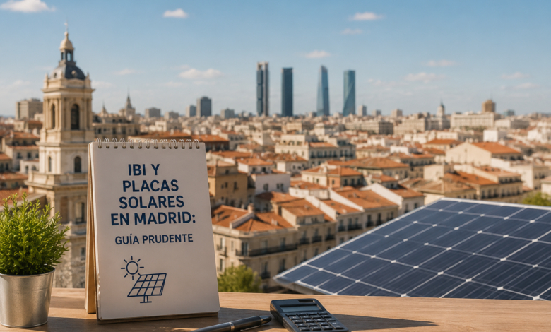 Bonificación IBI placas solares en Madrid: guía prudente