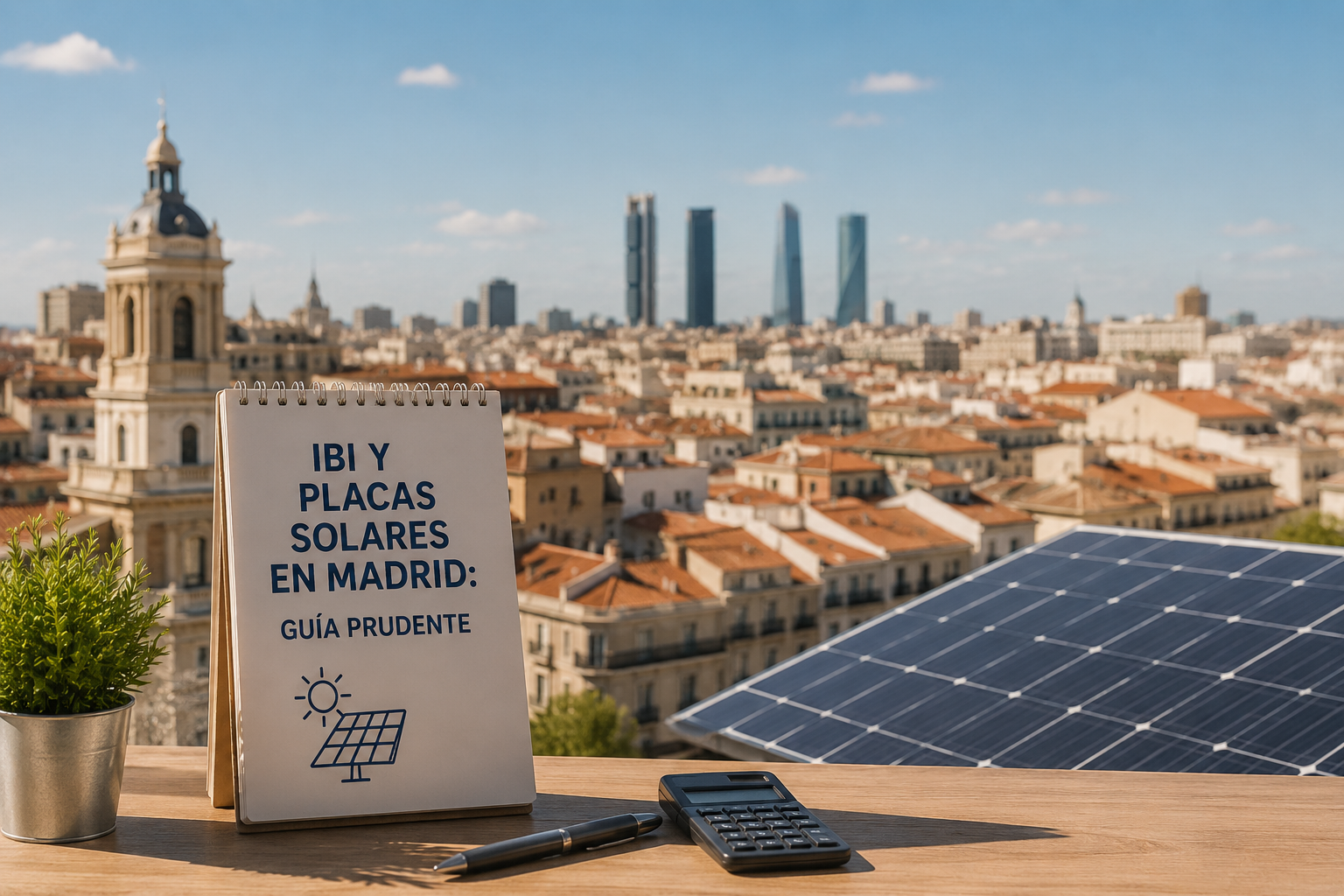 Bonificación IBI placas solares en Madrid: guía prudente